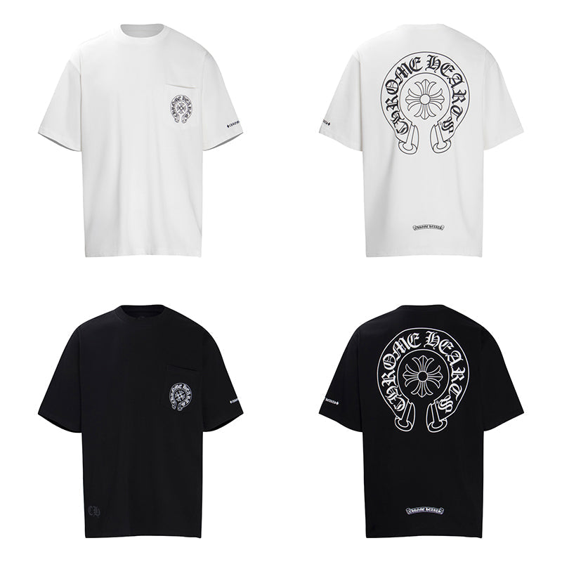 CHROME-HEARTS HorseShoe Logo Pocket T-Shirt K6013